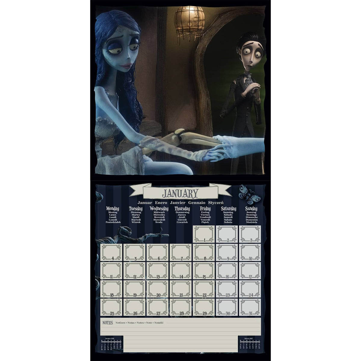 Corpse Bride Official 2027 Wall Calendar