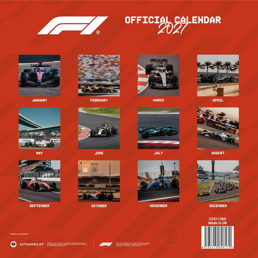 F1 Official 2027 Wall Calendar