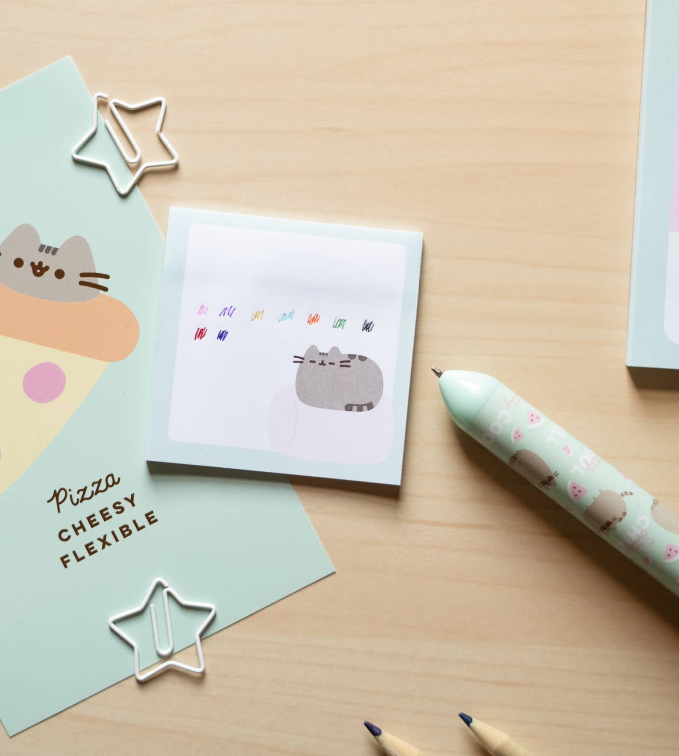 Pusheen 3D Multicolor Ballpoint Pen with Watermelon Topper Fun Office School