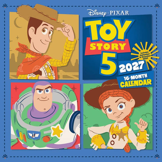 Toy Story 5 Official Disney 2027 Wall Calendar