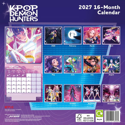 K-Pop Demon Hunters Official 2027 Wall Calendar
