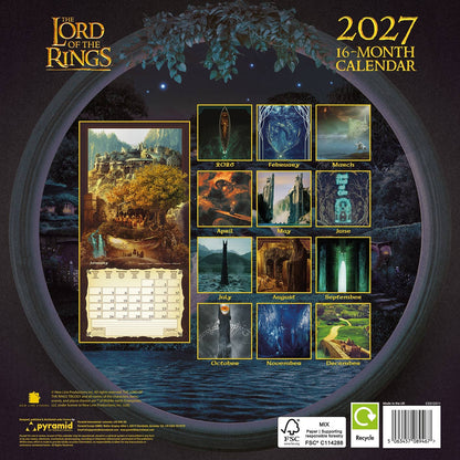 The Lord of the Rings Official 2027 Wall Calendar