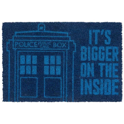Doctor Who Doormat - TARDIS - Official Coir 60 x 40cm Entrance Door Welcome Mat