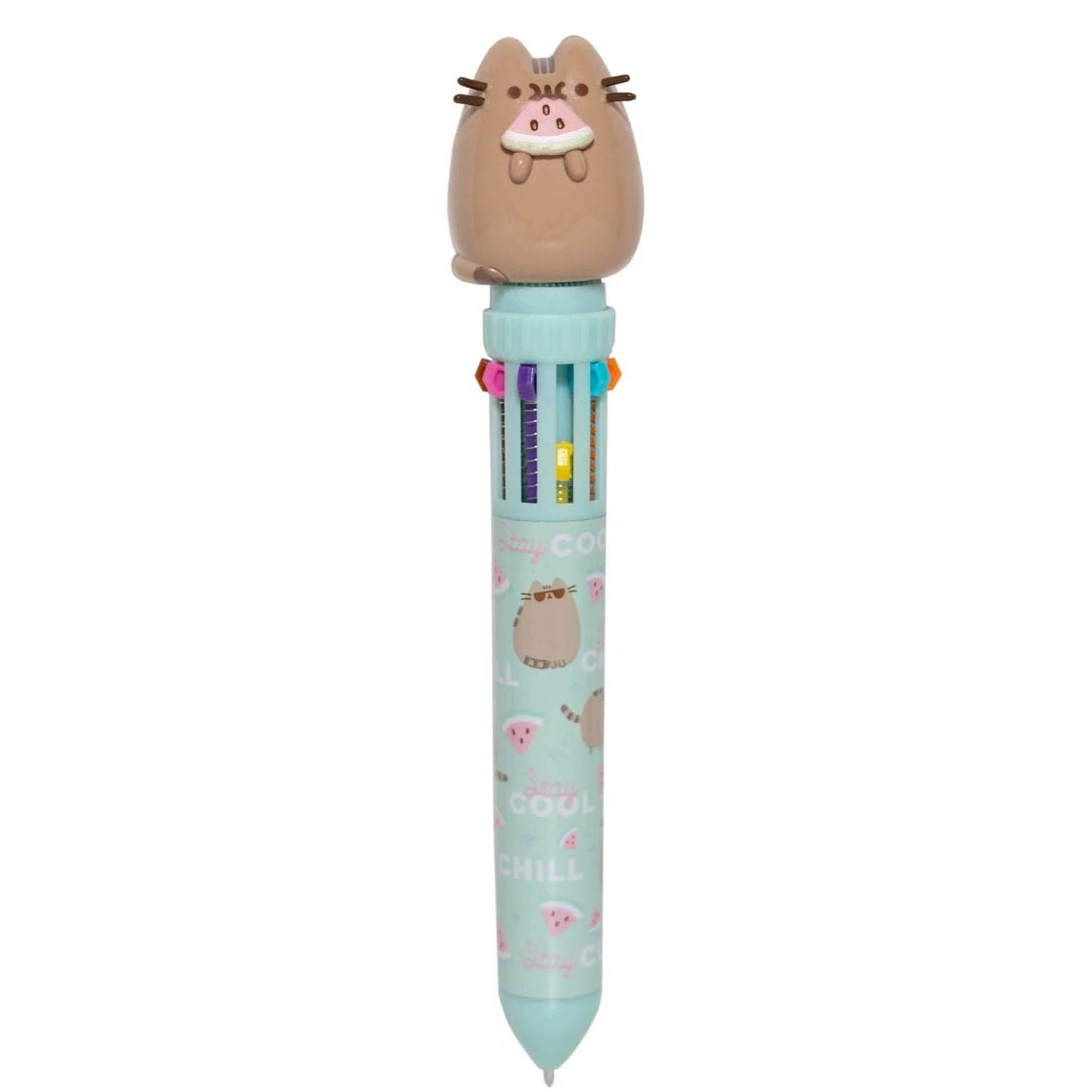 Pusheen 3D Multicolor Ballpoint Pen with Watermelon Topper Fun Office School