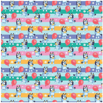 Bluey Balloon Gift Wrap