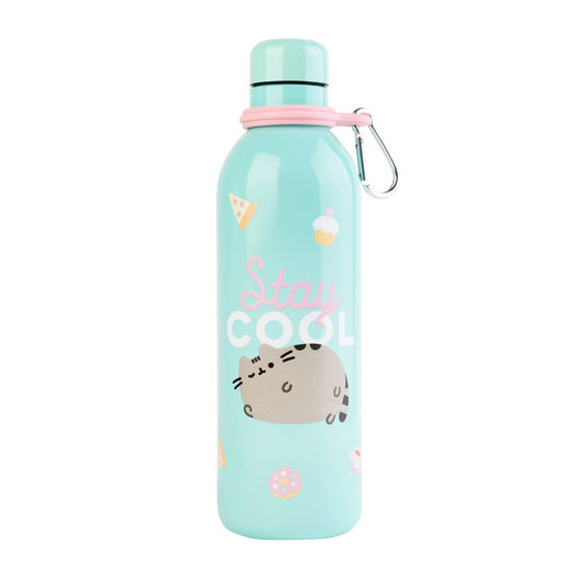 Official Pusheen Water Bottle-Sports Bottle-500ml / 17OZ, Stainless Steel