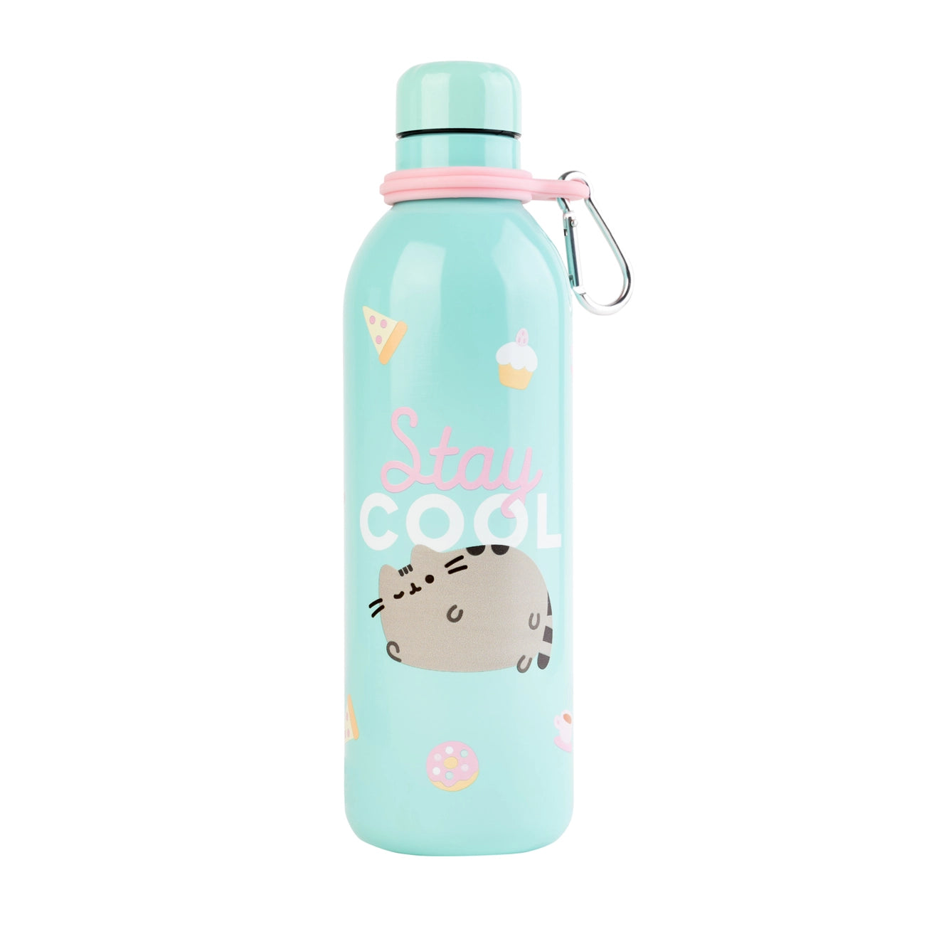 Official Pusheen Water Bottle-Sports Bottle-500ml / 17OZ, Stainless Steel