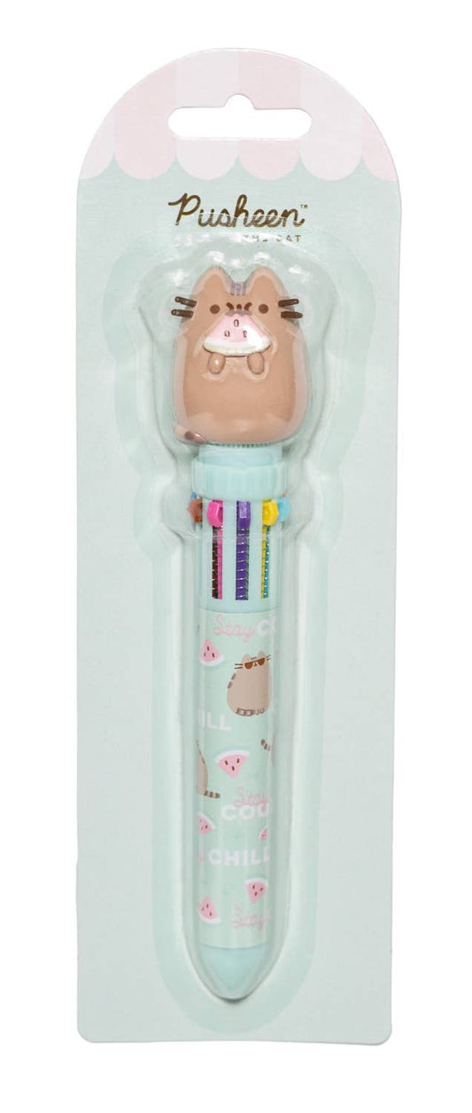 Pusheen 3D Multicolor Ballpoint Pen with Watermelon Topper Fun Office School