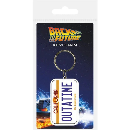 Back to the Future (License Plate)  Rubber Keychain